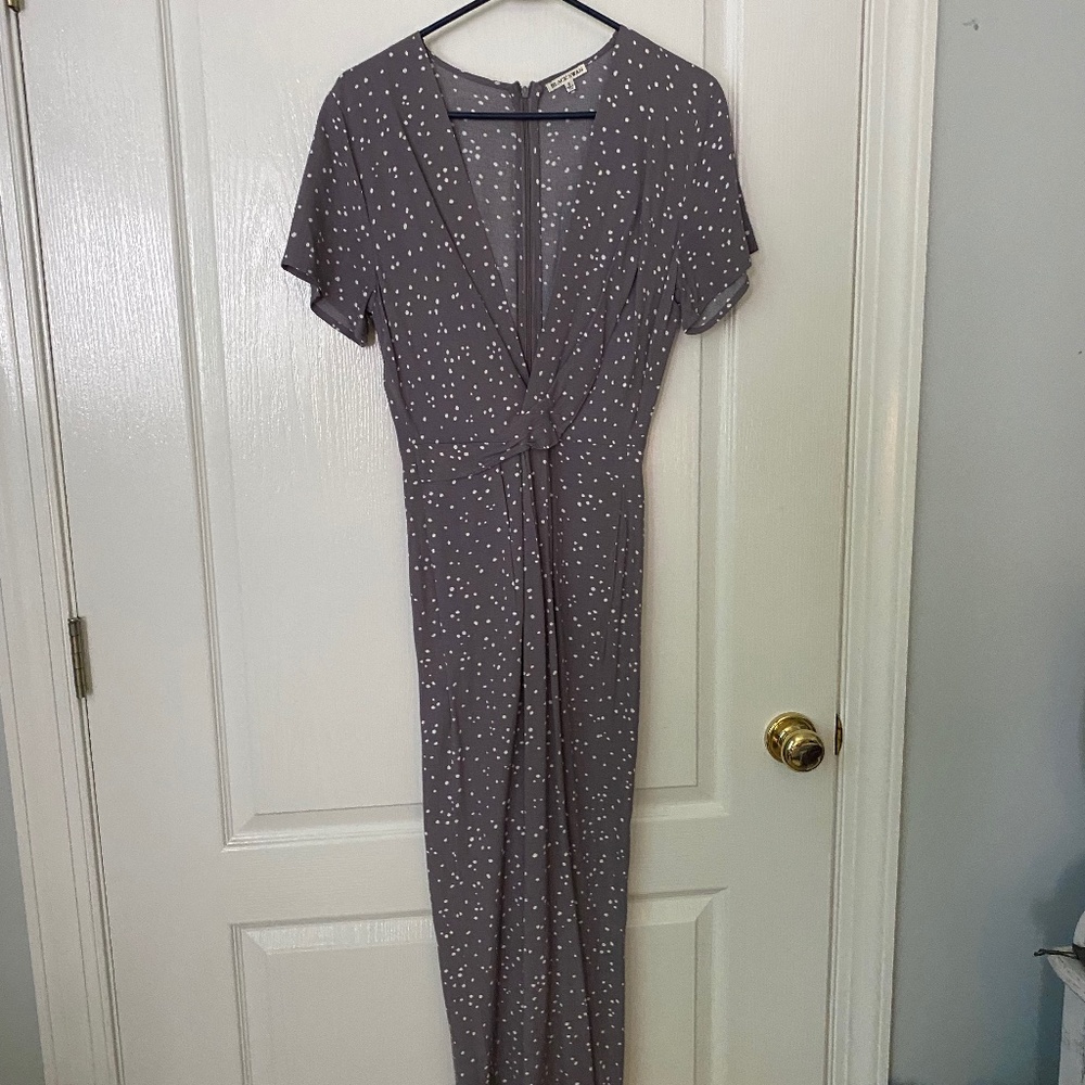 Purple Polka Dot Jump Suit